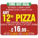 Time out Deal 12" after 4:30PM