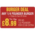 Burger Deal 1/2 Pounder With Cheese