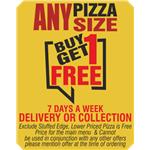 Buy 1 Get 1 Free Pizza 10.5"
